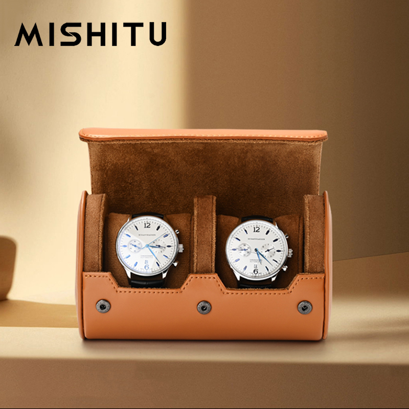 Vintage Jewelry Collection - MISHITU 1/2/3-Slot Horloge Opslag Roll Reistas