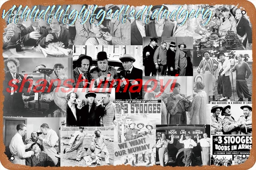 Vintage Collectible Posters - De Three Stooges Collection metalen blikken