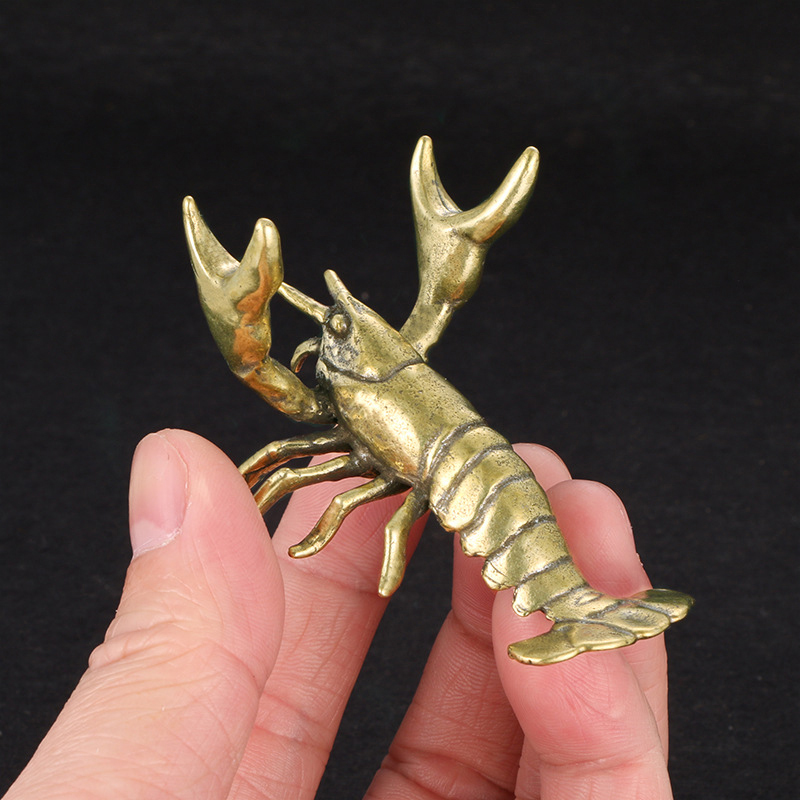 Vintage Collectible Pens - 【F】 Massief messing rivierkreeft ornament vintage