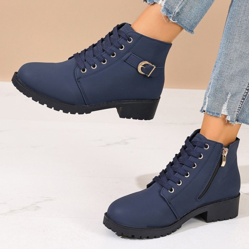 Dames enkellaarzen met ronde n - Vintage Zipper recensie en prijs