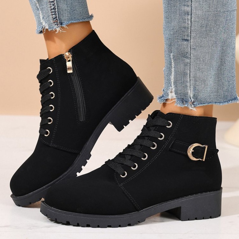 Dames enkellaarzen met ronde n - Vintage Zipper recensie en prijs