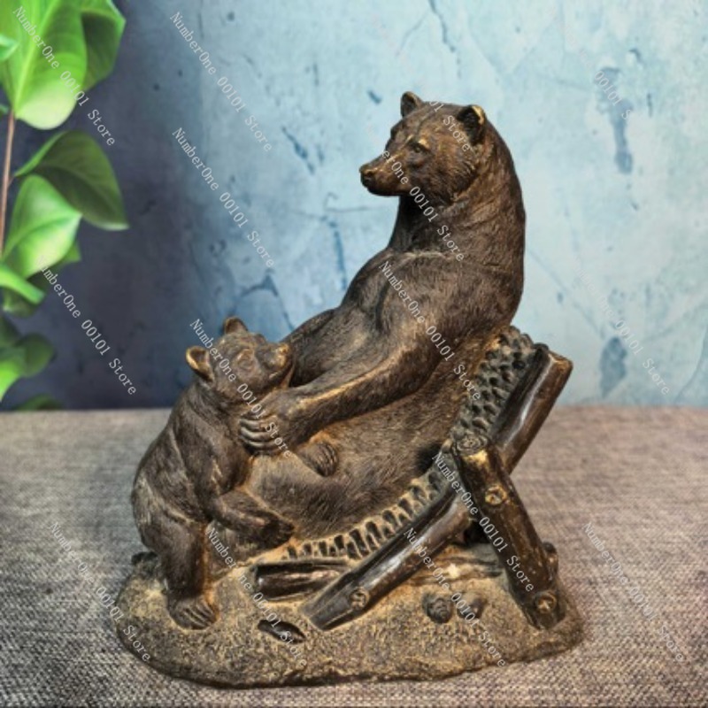 Antiek bronzen berenornament,  - Vintage Collectible Bears recensie en prijs