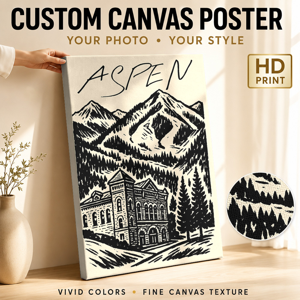 Aspen Vintage Ski Canvas Print - Vintage Collectible Posters recensie en prijs