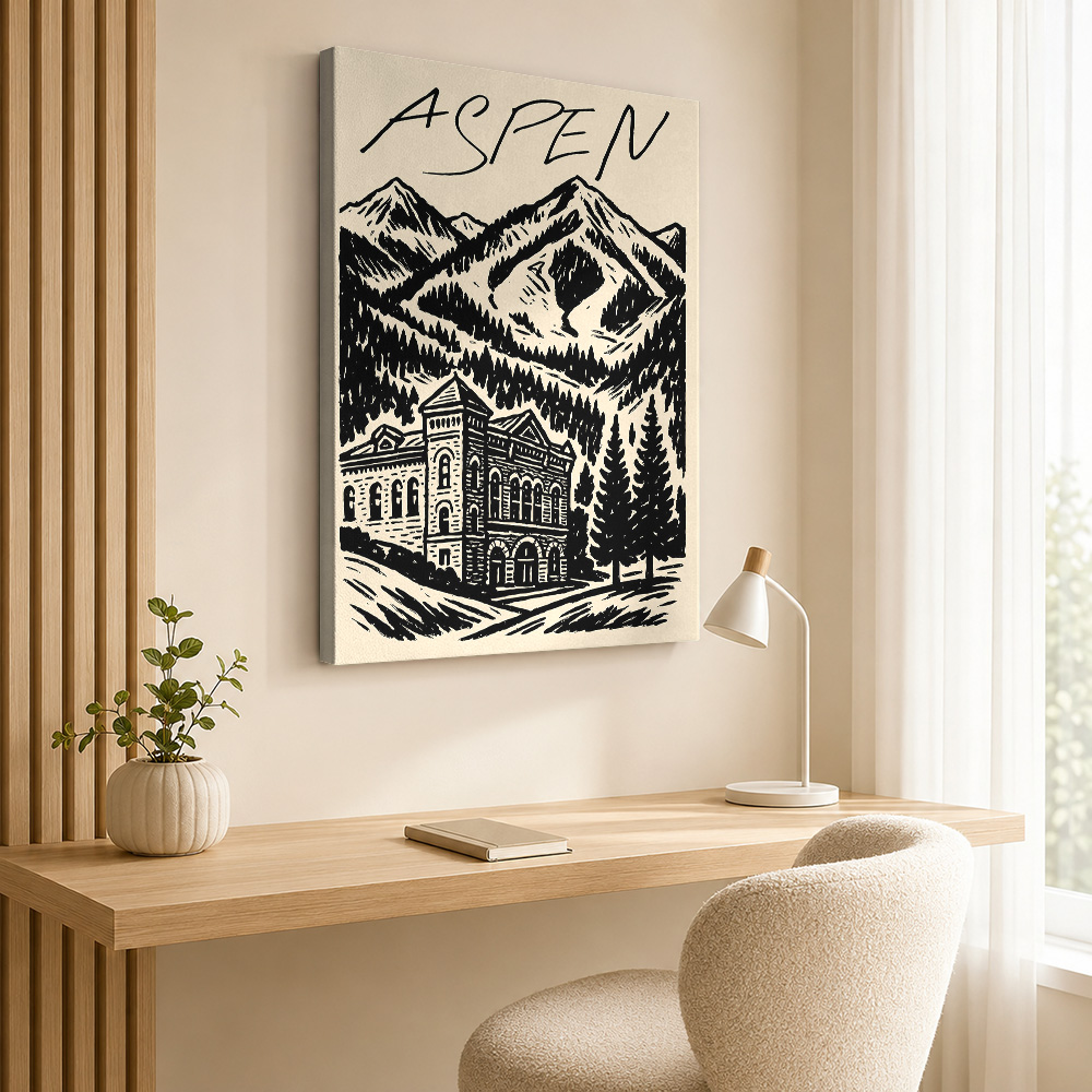 Aspen Vintage Ski Canvas Print - Vintage Collectible Posters recensie en prijs