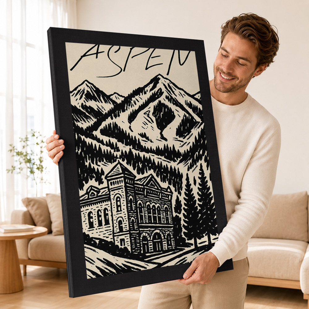 Aspen Vintage Ski Canvas Print - Vintage Collectible Posters recensie en prijs