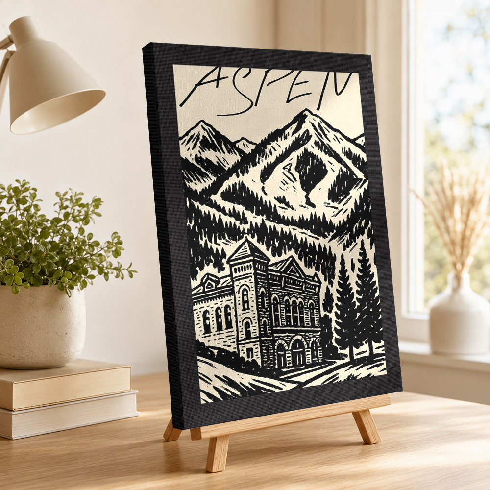 Aspen Vintage Ski Canvas Print - Vintage Collectible Posters recensie en prijs