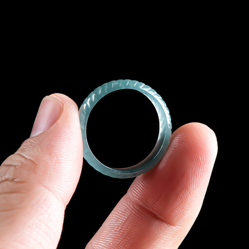 Blauwe echte Birmese Jadeiet r - Vintage Jewelry Collection recensie en prijs