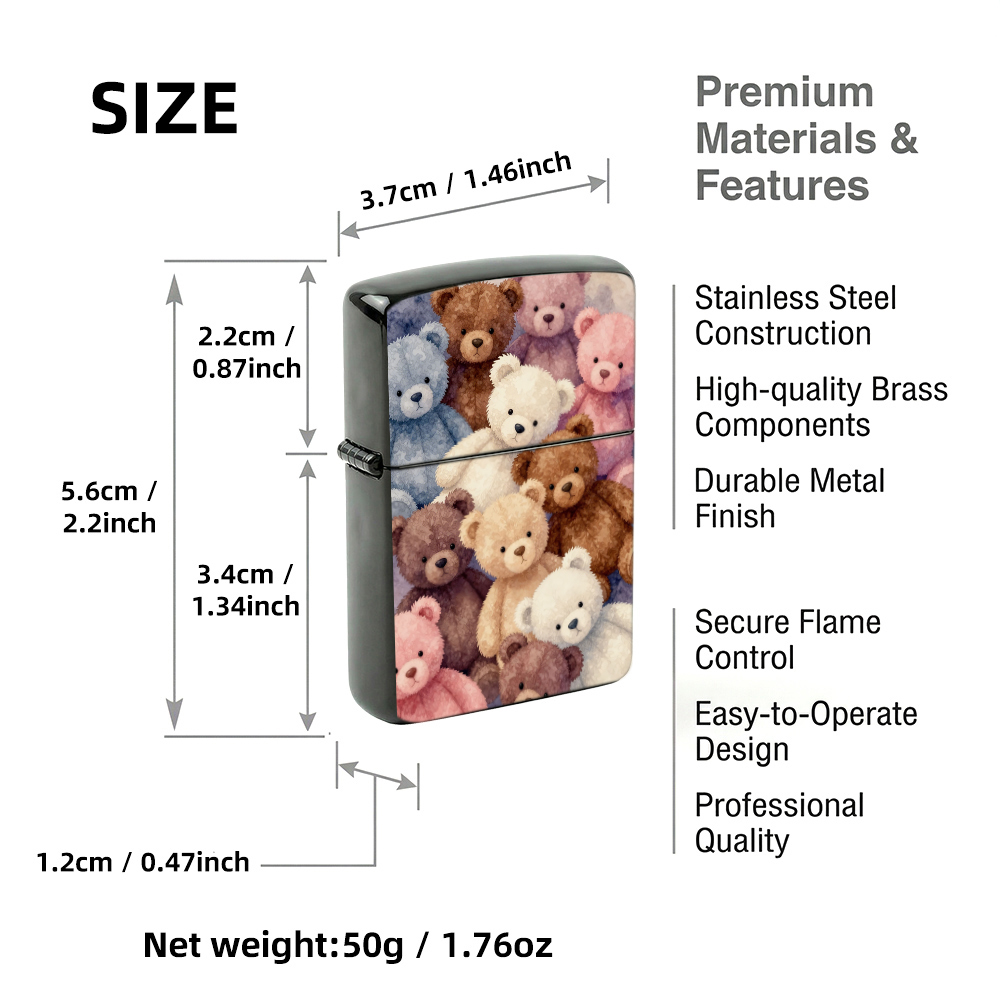Flip Top Aansteker Schattige T - Vintage Collectible Bears recensie en prijs